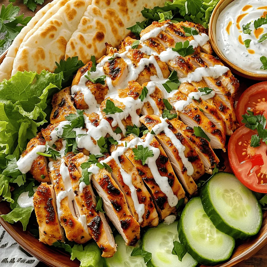 Chicken Shawarma with Creamy Garlic Sauce Delight
