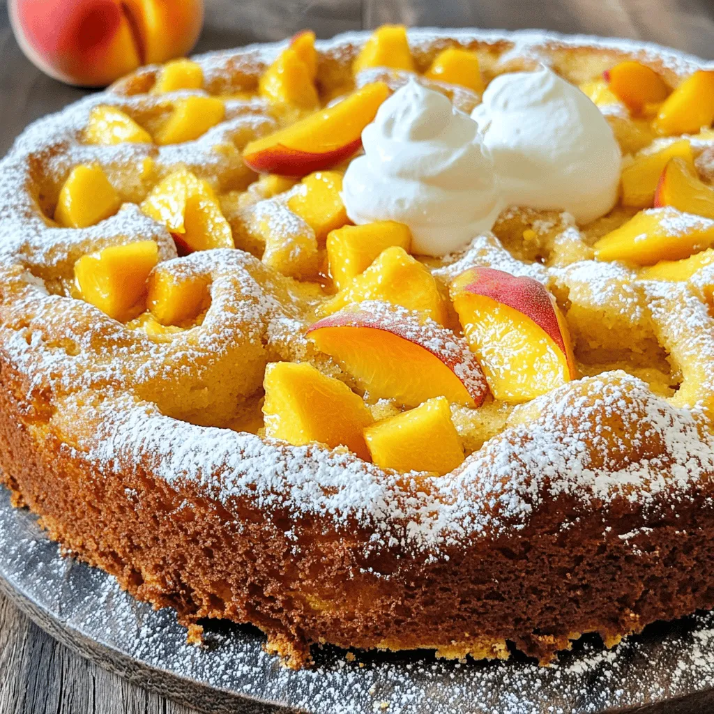 Peach Yogurt Cake Flavorful and Easy Dessert Recipe