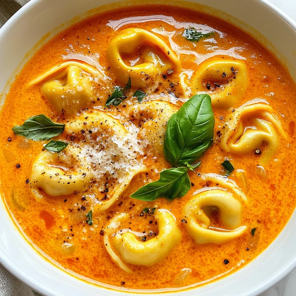Creamy Tomato Tortellini Soup Rich and Flavorful Recipe