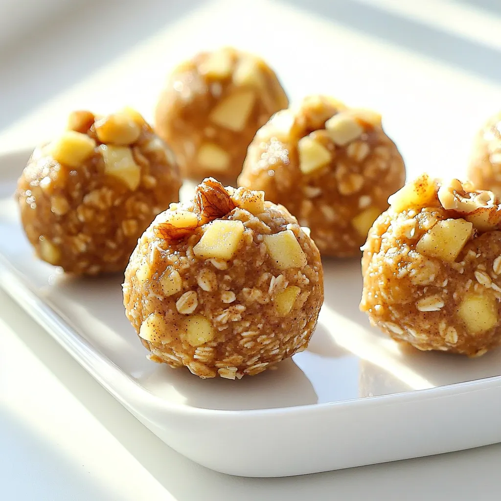 Apple Cinnamon Energy Balls Healthy Snack Idea