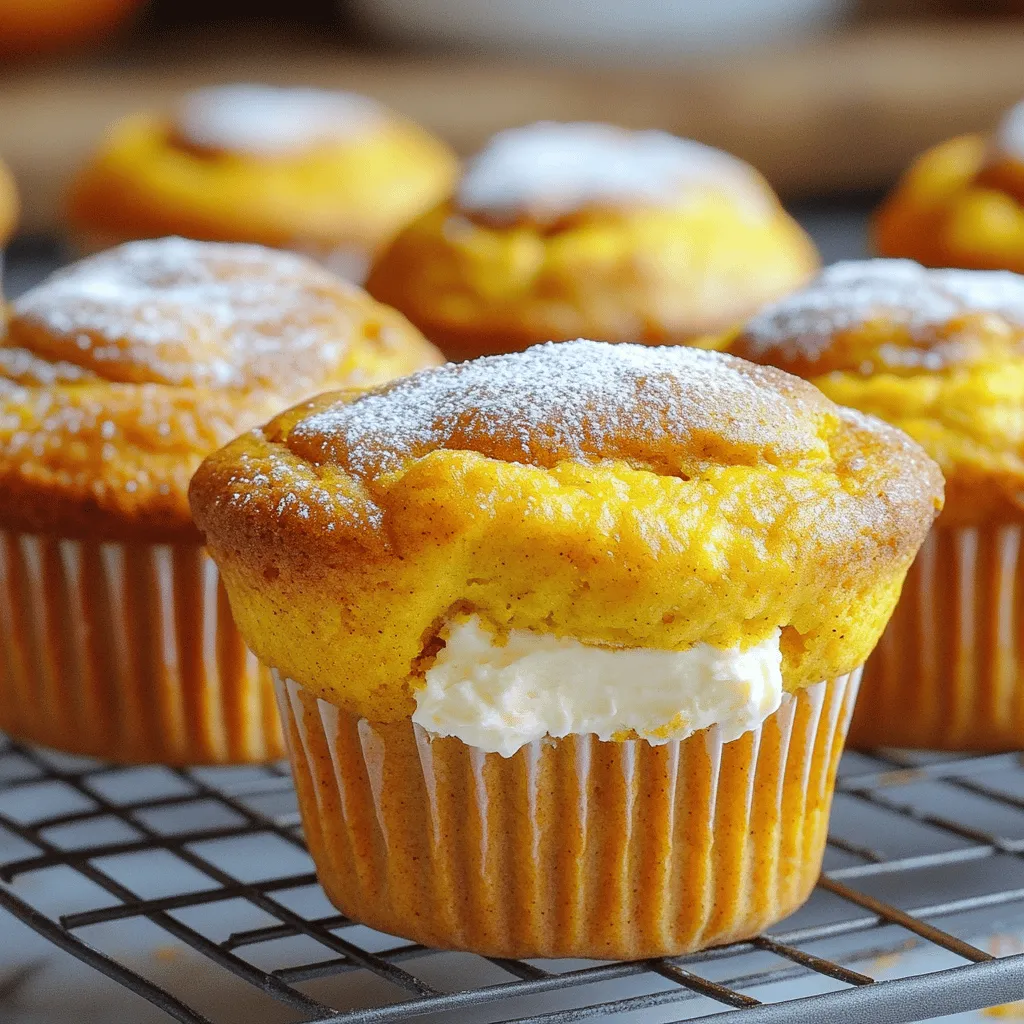 Bakery Style Pumpkin Cream Cheese Muffins Delight