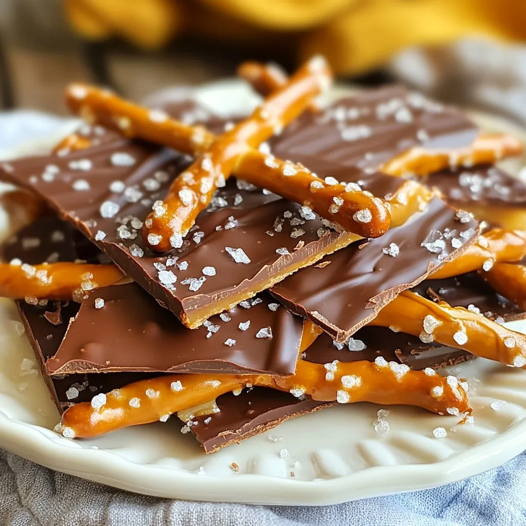 Salted Caramel Pretzel Bark Deliciously Irresistible Treat