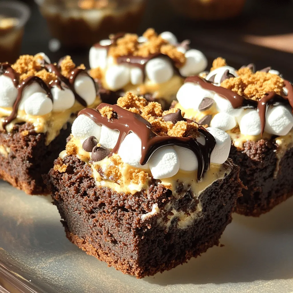 S&#8217;mores Stuffed Brownie Cups Delicious and Simple Treat