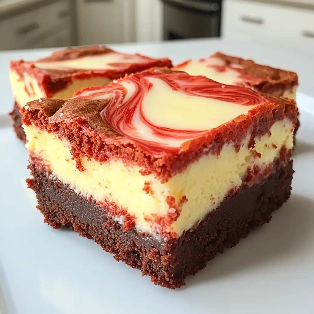 Red Velvet Cheesecake Brownies Decadent and Tasty