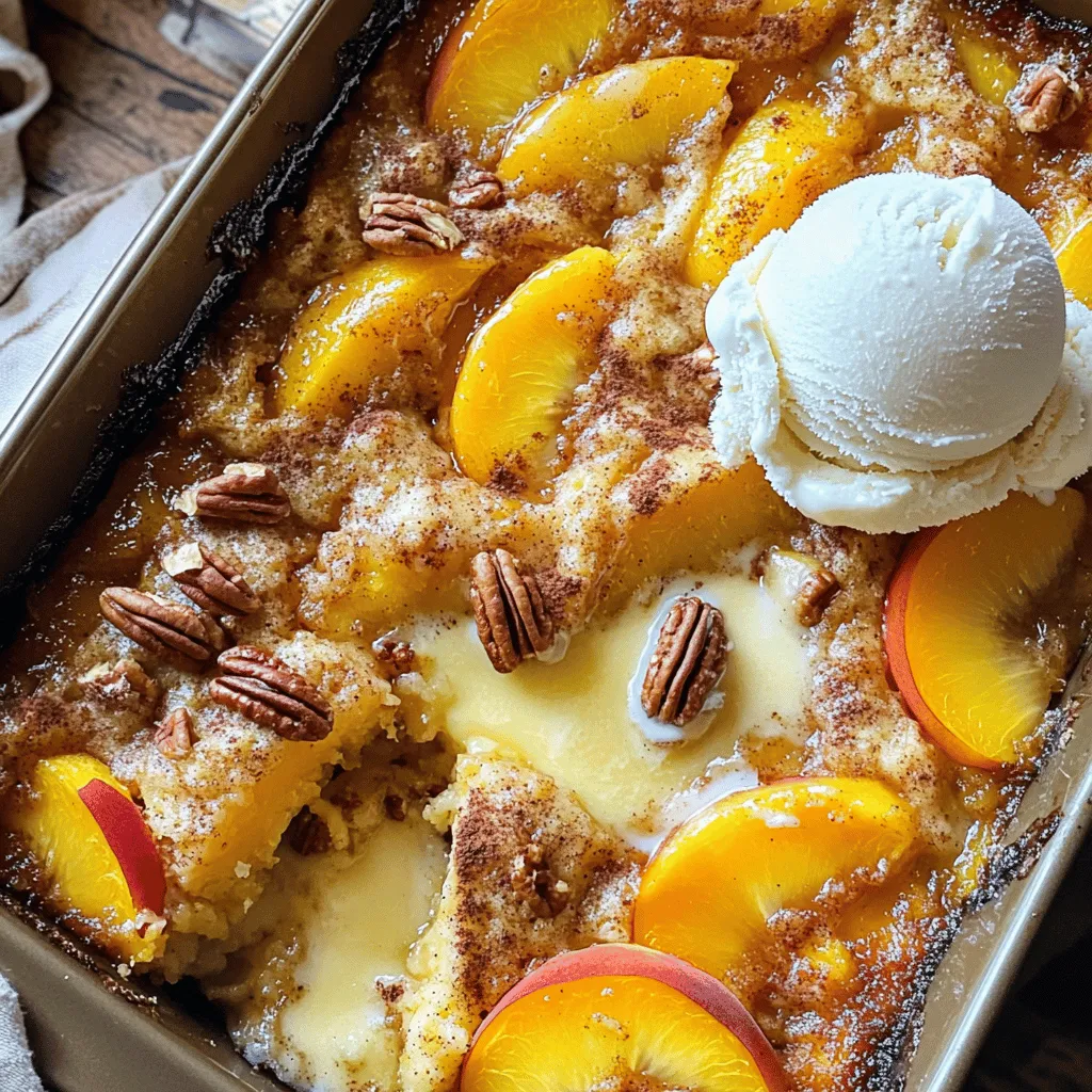 Peach Cobbler Dump Cake Simple and Tasty Delight
