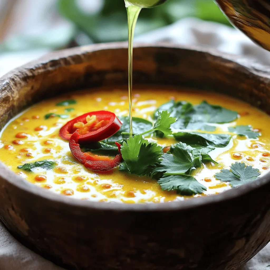 Coconut Curry Lentil Soup Flavorful and Healthy Meal