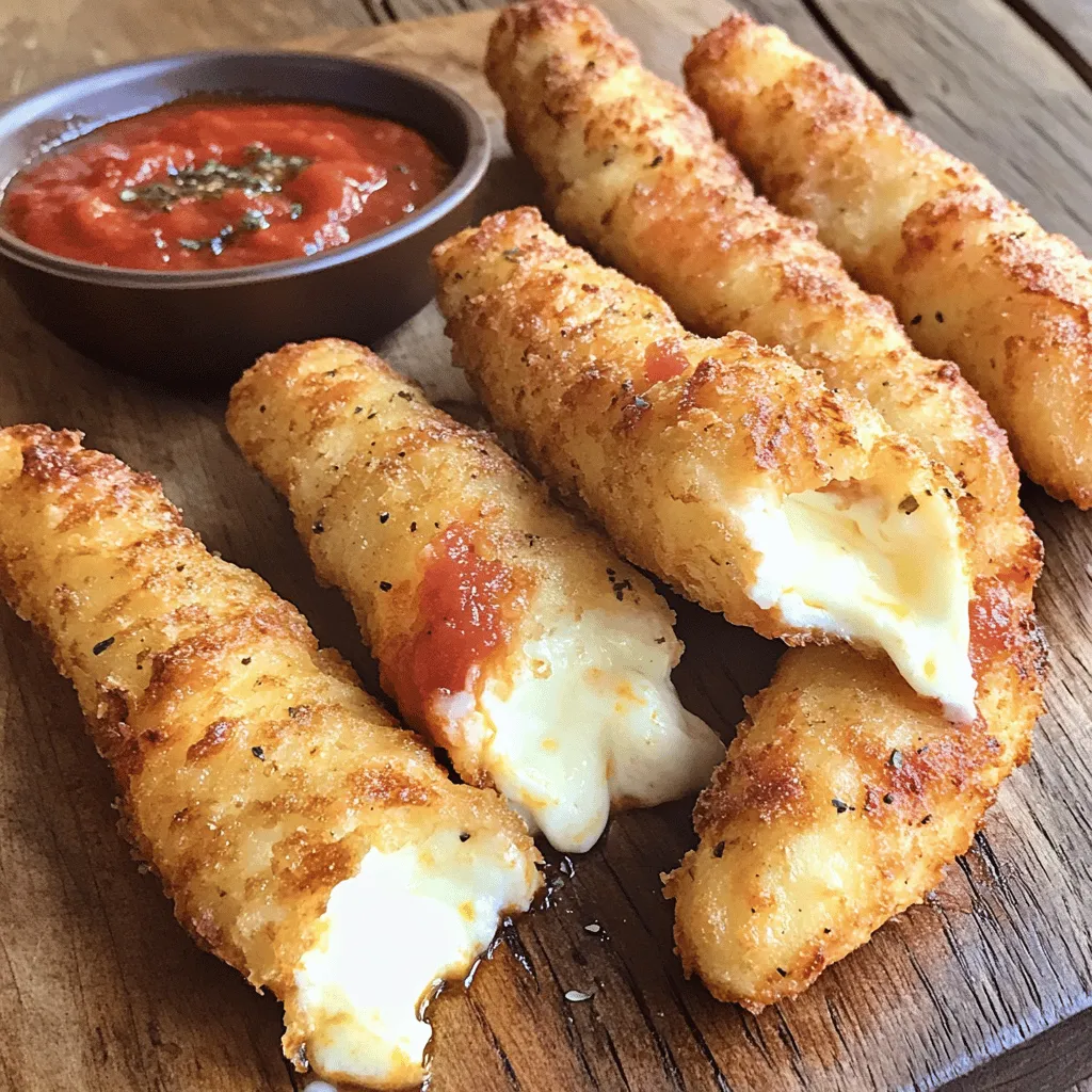 Irresistible Mozzarella Sticks Crunchy and Cheesy Delight