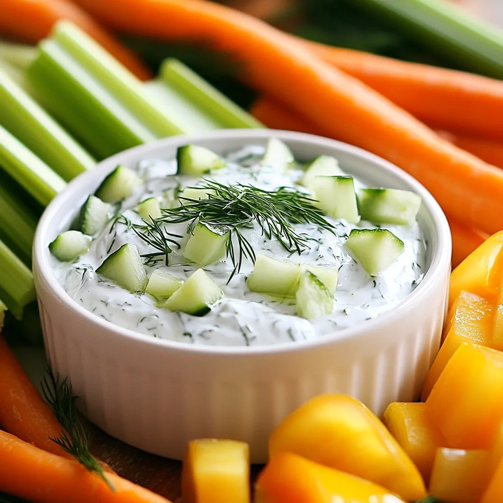 Cucumber Dill Greek Yogurt Dip Healthy and Fresh Recipe