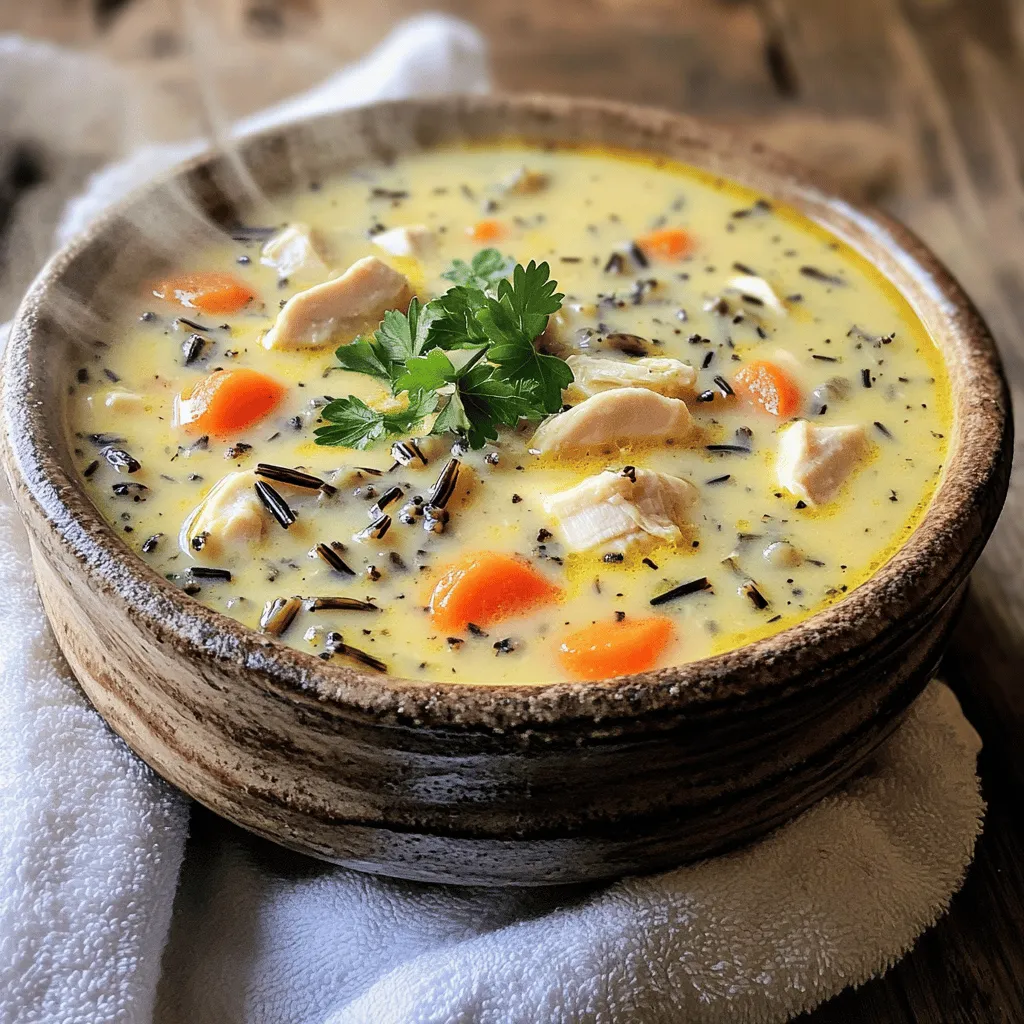 Creamy Chicken and Wild Rice Soup Comforting Delight