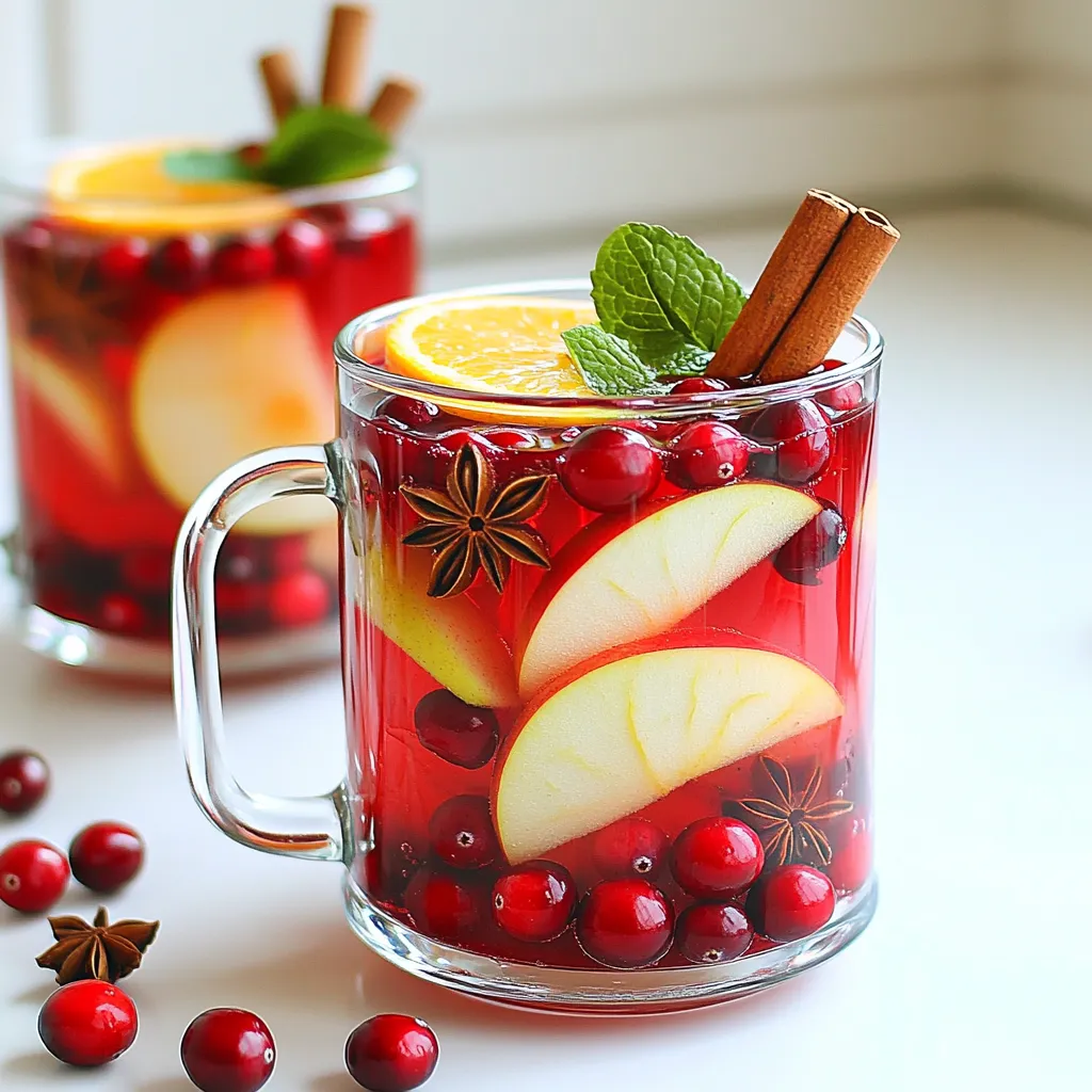 Warm Spiced Cranberry Apple Sangria Refreshing Treat