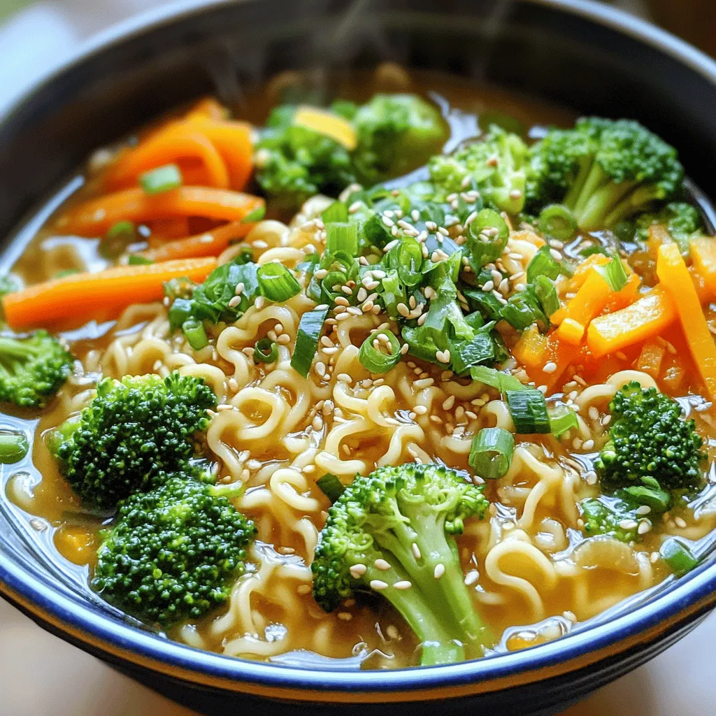 Garlic Ginger Ramen Noodles Simple and Flavorful Dish