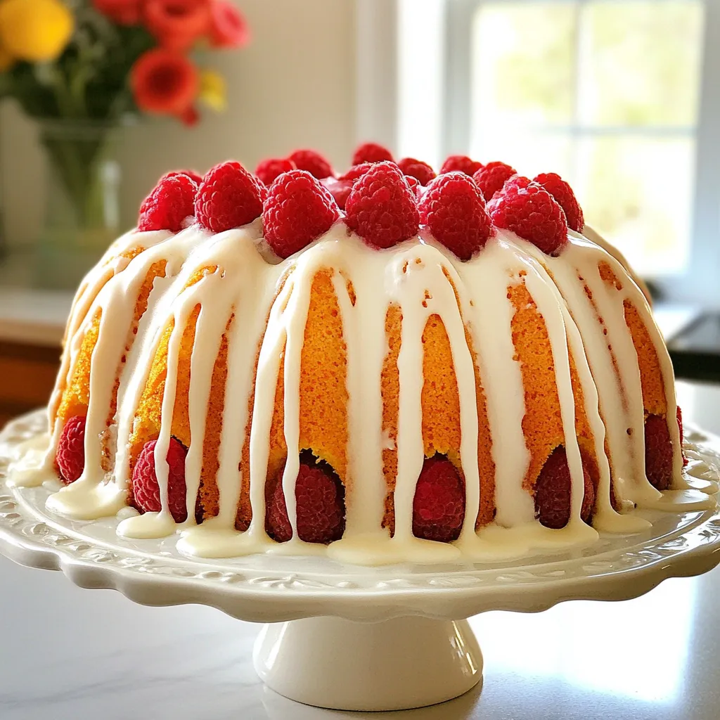Lemon Raspberry Bundt Cake Moist and Flavorful Delight