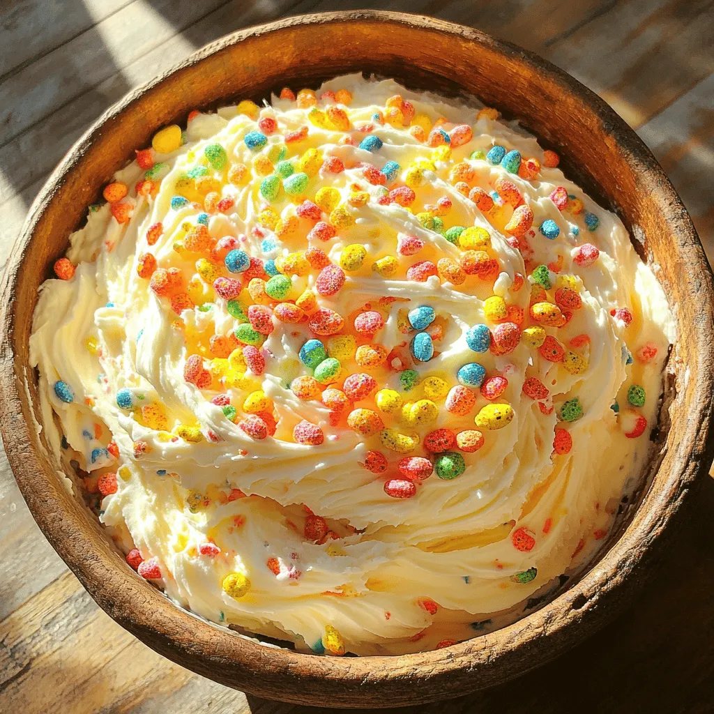 Fruity Pebbles Frosting Delightful and Colorful Treat