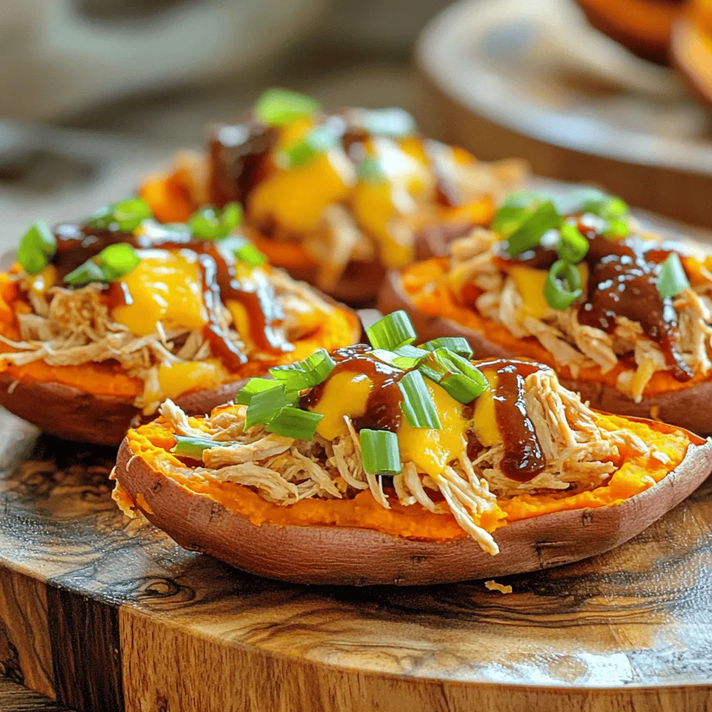 BBQ Chicken Sweet Potato Skins Flavorful and Simple Treat