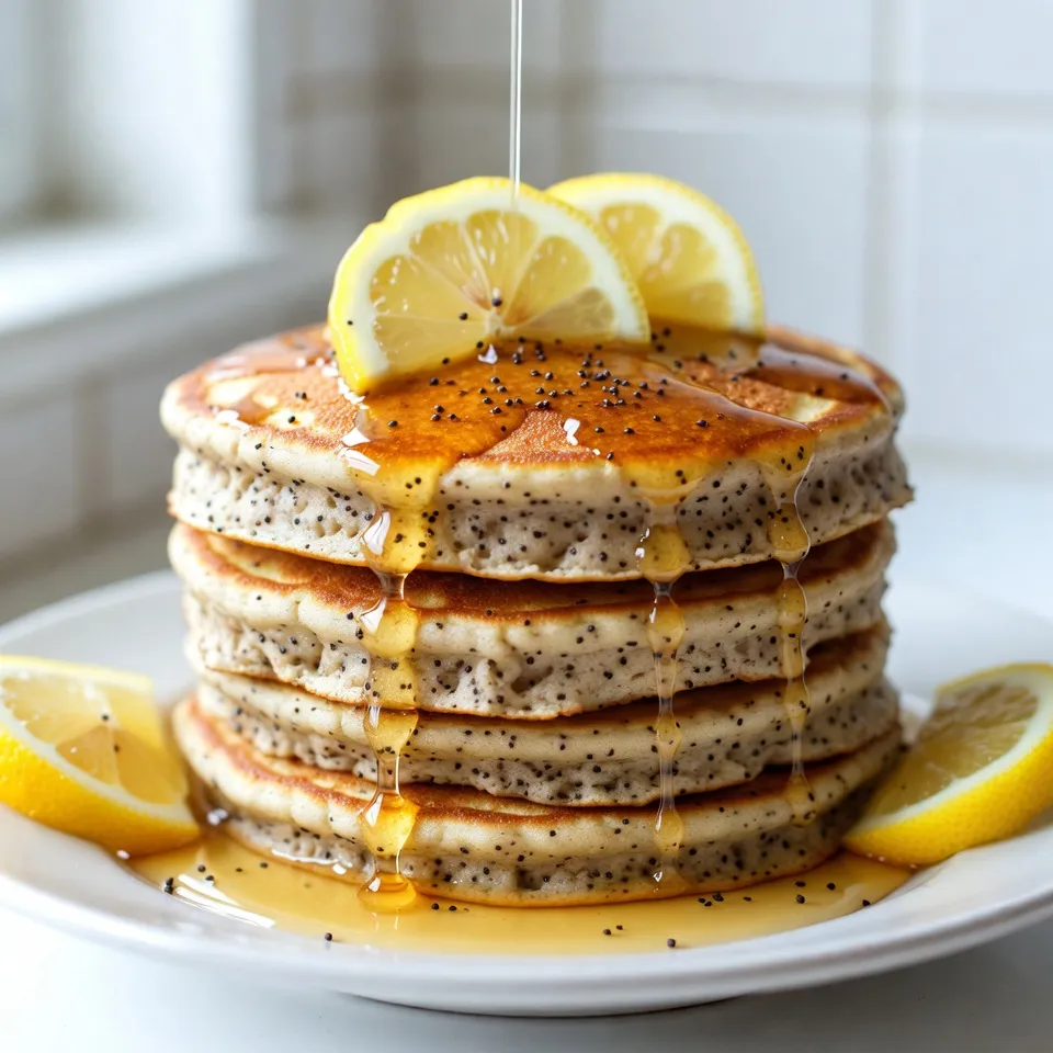 Lemon Poppy Seed Pancakes Fluffy and Flavorful Delight