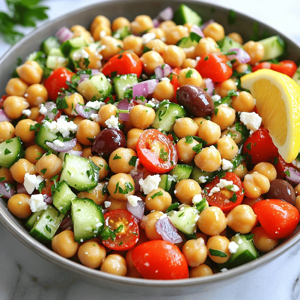 Mediterranean Chickpea Salad Flavorful and Fresh Dish