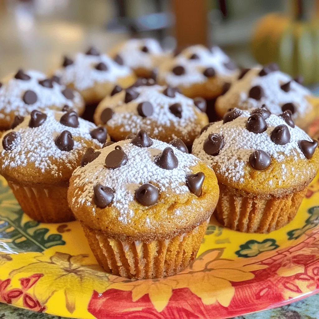 Pumpkin Chocolate Chip Muffins Tasty and Easy Recipe
