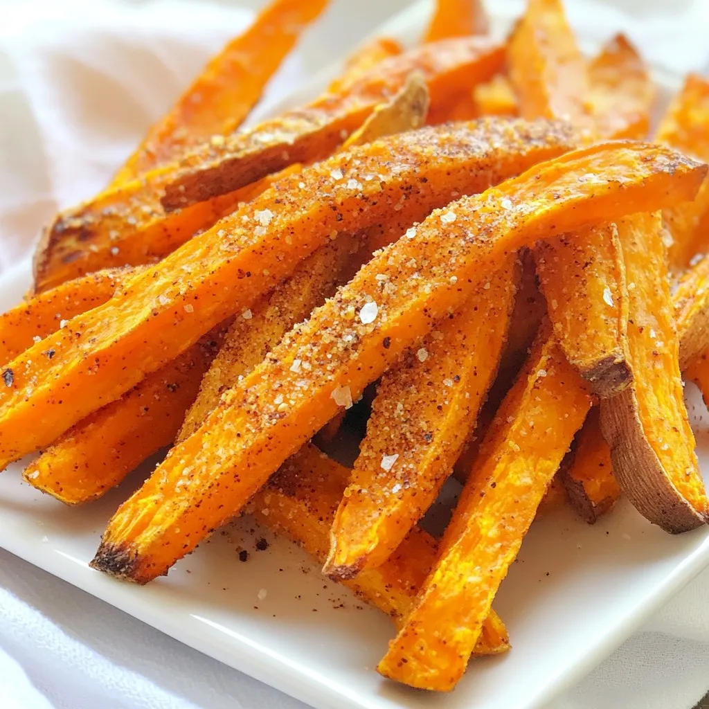 Baked Sweet Potato Fries Crispy and Delicious Snack