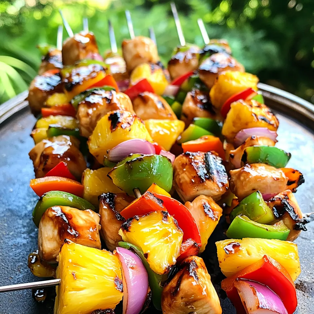 Teriyaki Chicken Pineapple Kabobs Flavorful Delight