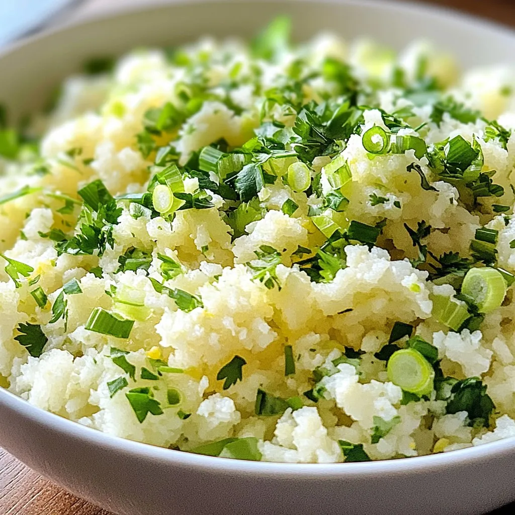 Cilantro Lime Cauliflower Rice Flavorful and Fresh Dish