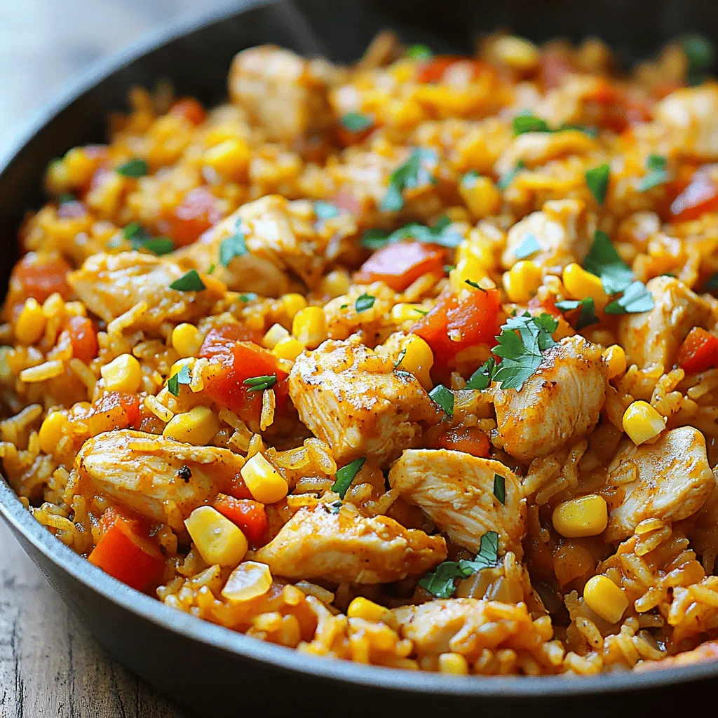 One-Pot Cajun Chicken Rice Skillet Easy Dinner Delight