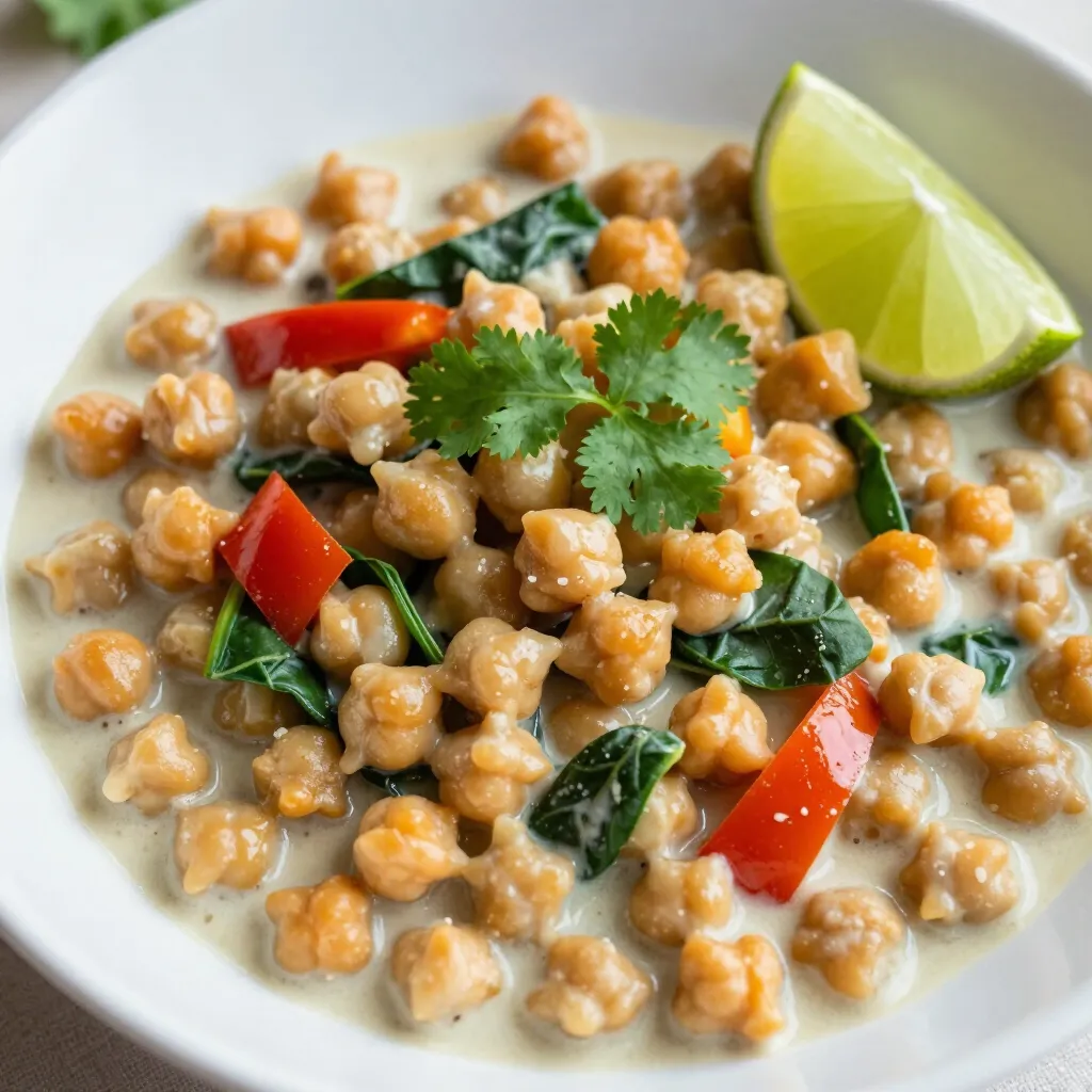 Coconut Curry Chickpeas Flavorful Plant-Based Delight