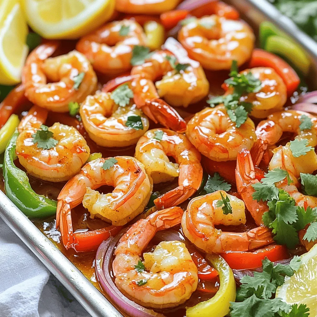 Sheet Pan Spicy Honey Garlic Shrimp Easy Dinner Dish