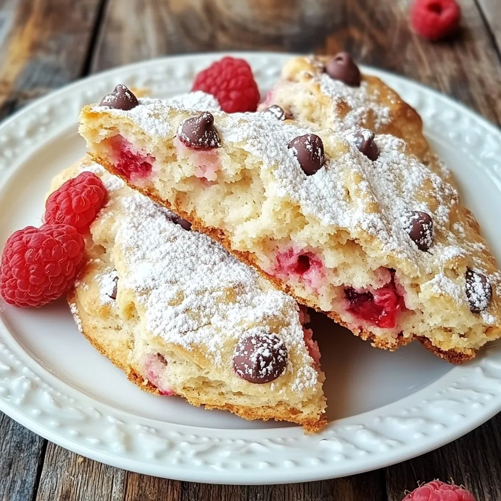 Raspberry Chocolate Chip Scones Tasty and Simple Recipe