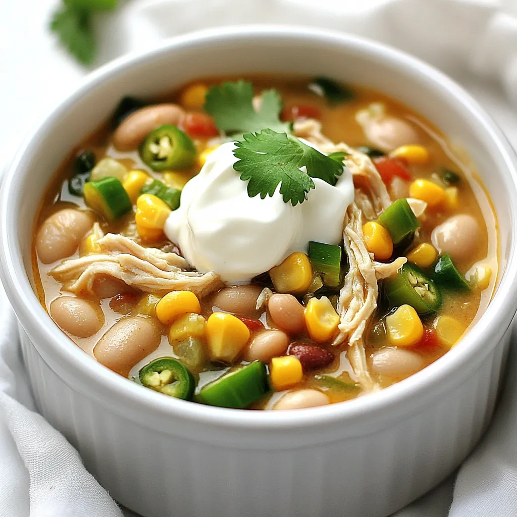 White Bean Chicken Chili Slow Cooker Recipe Delight