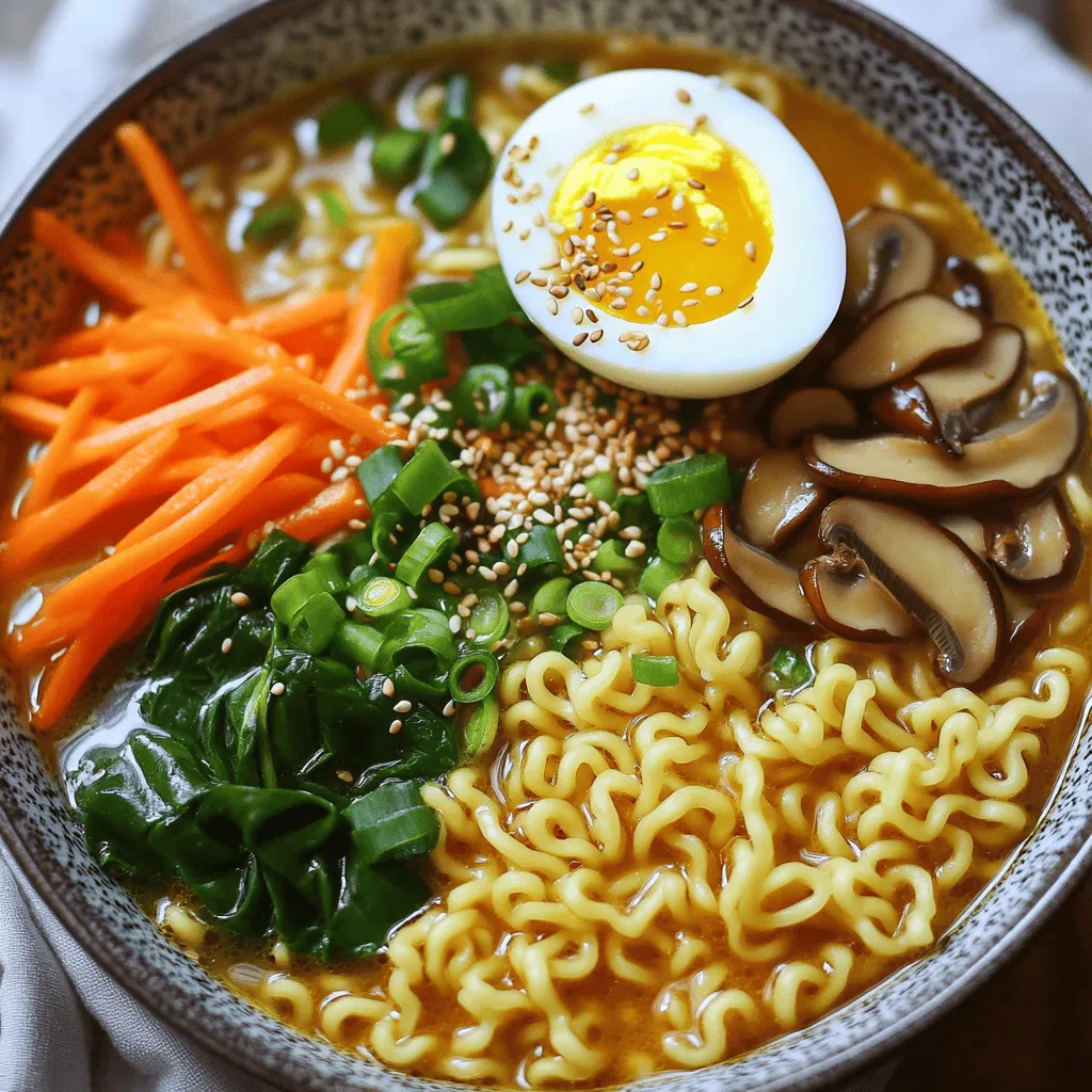 Spicy Garlic Ramen Bowls Bold and Flavorful Delight