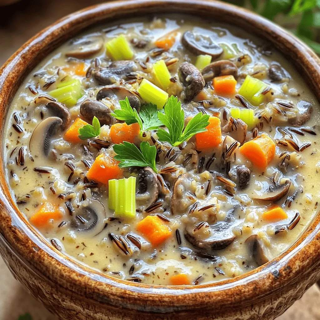 Creamy Wild Rice Mushroom Soup Flavorful Comfort Dish