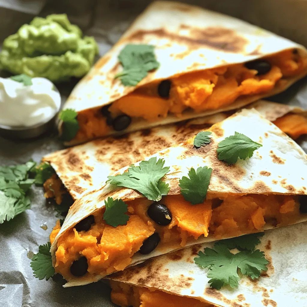 Savory Sweet Potato Black Bean Quesadillas Recipe