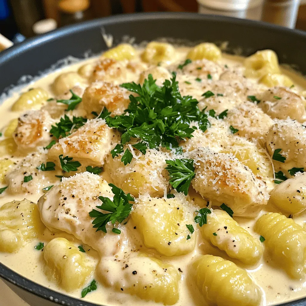 Savory One-Pot Chicken Alfredo Gnocchi Recipe