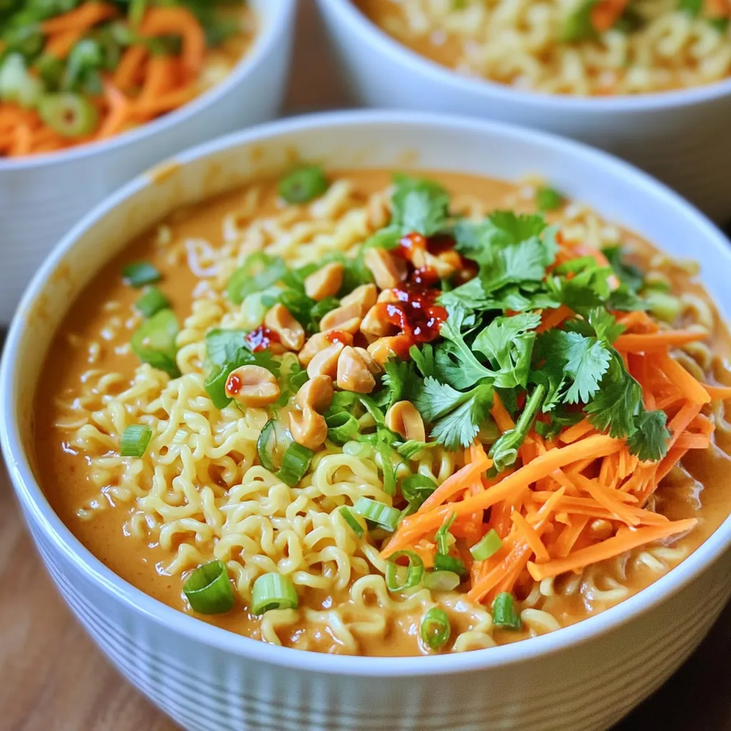 Minute Spicy Peanut Butter Ramen Flavorful Quick Meal