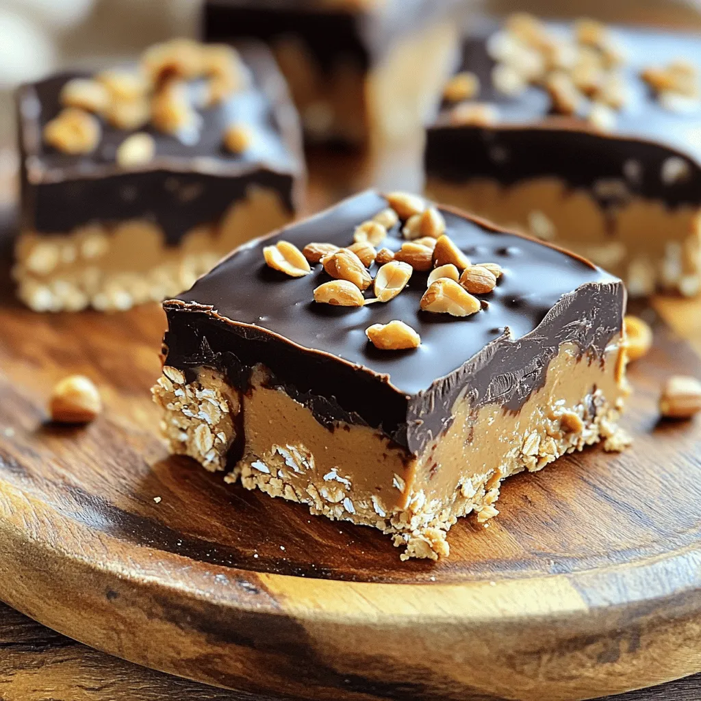 No Bake Peanut Butter Chocolate Bars Easy Recipe