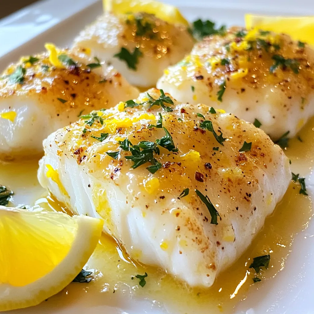 Lemon Butter Garlic Cod Tasty and Simple Recipe