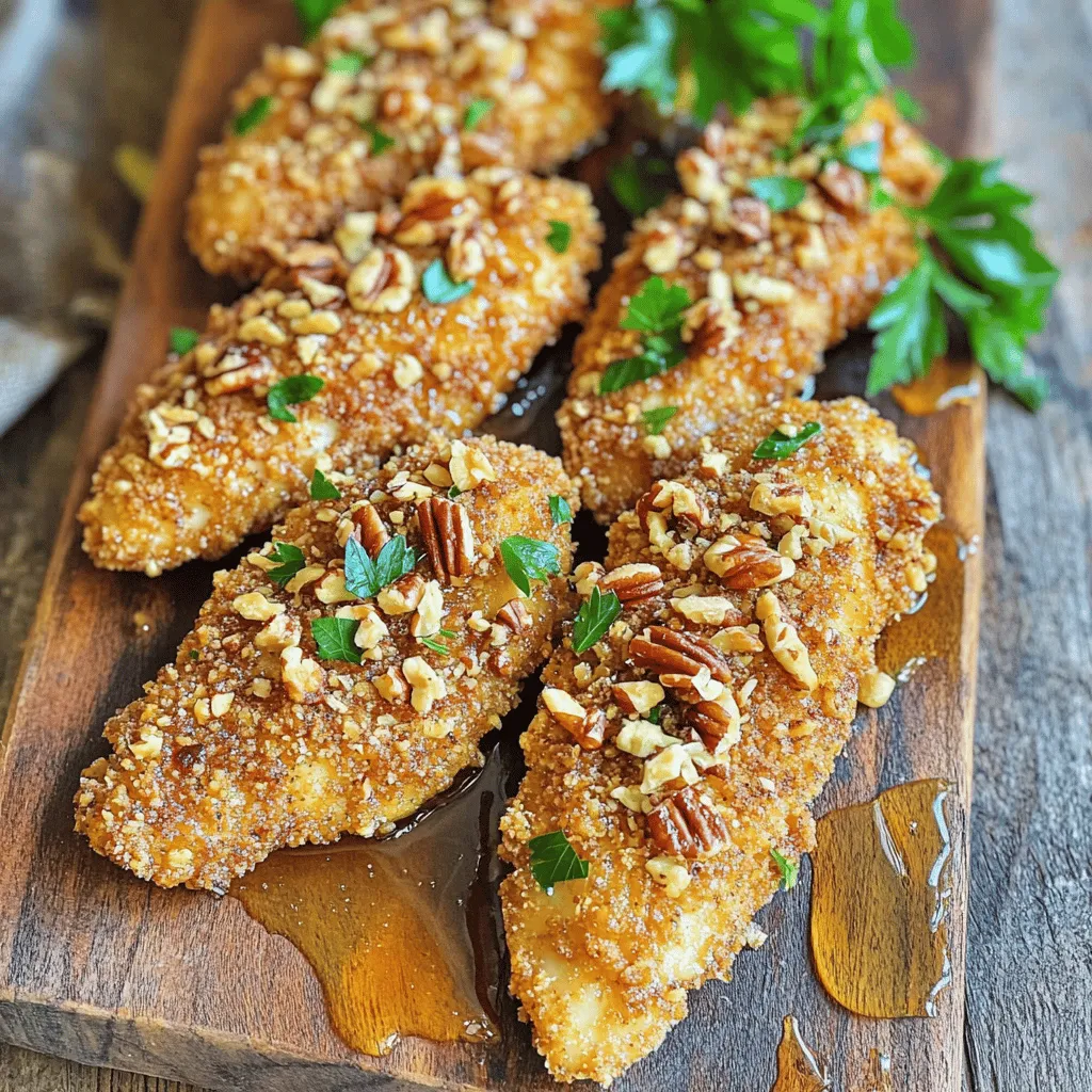 Pecan Crusted Chicken Tenders Crispy and Tasty Dish
