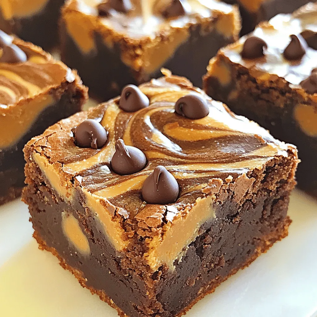 Peanut Butter Chocolate Swirl Brownies Irresistible Treat