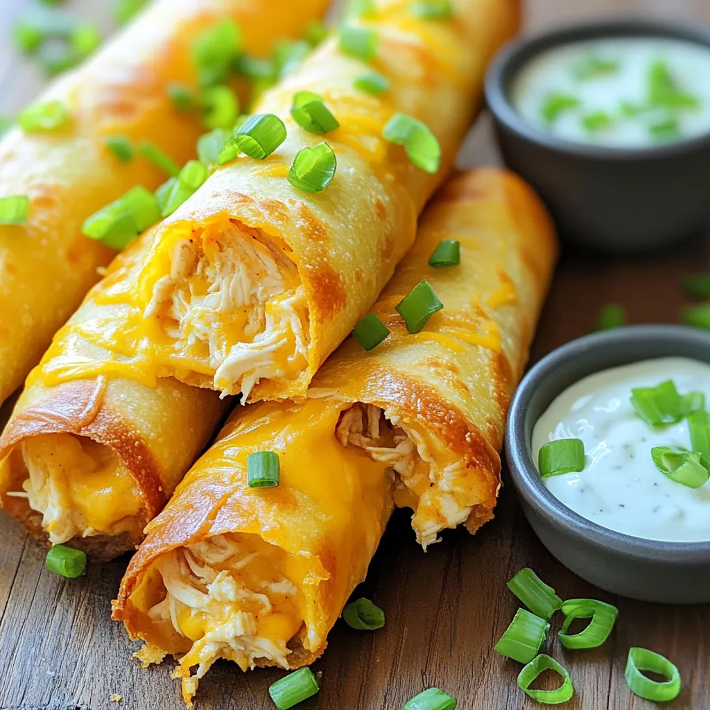 Air Fryer Buffalo Chicken Taquitos Flavorful Delight