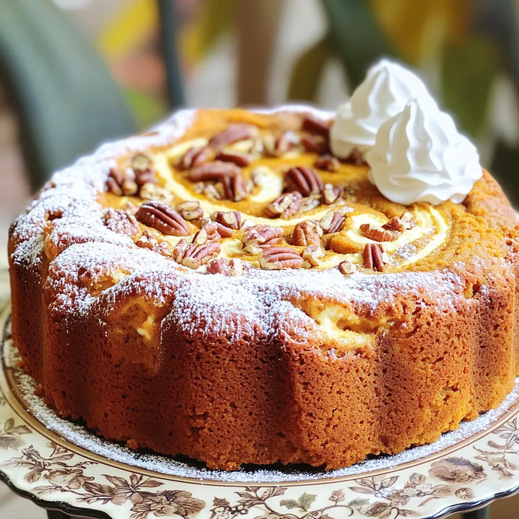 Pumpkin Cream Cheese Coffee Cake Simple and Delicious