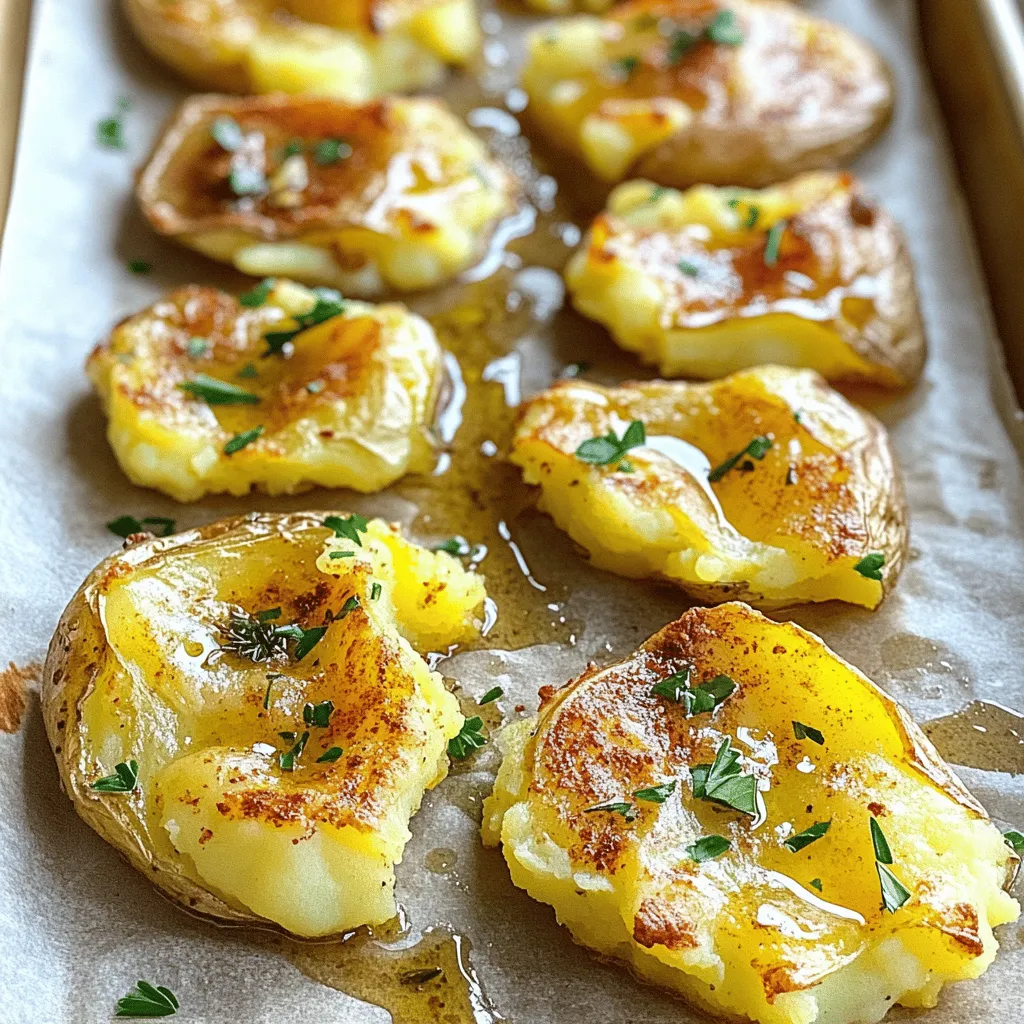 Smashed Crispy Potatoes Perfectly Crunchy Recipe