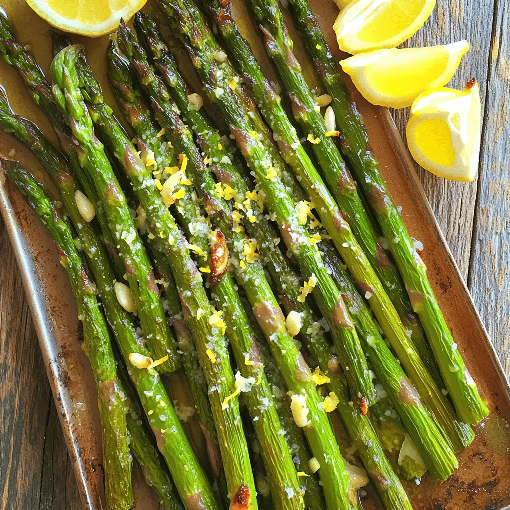 Lemon Garlic Roasted Asparagus Flavors That Dazzle