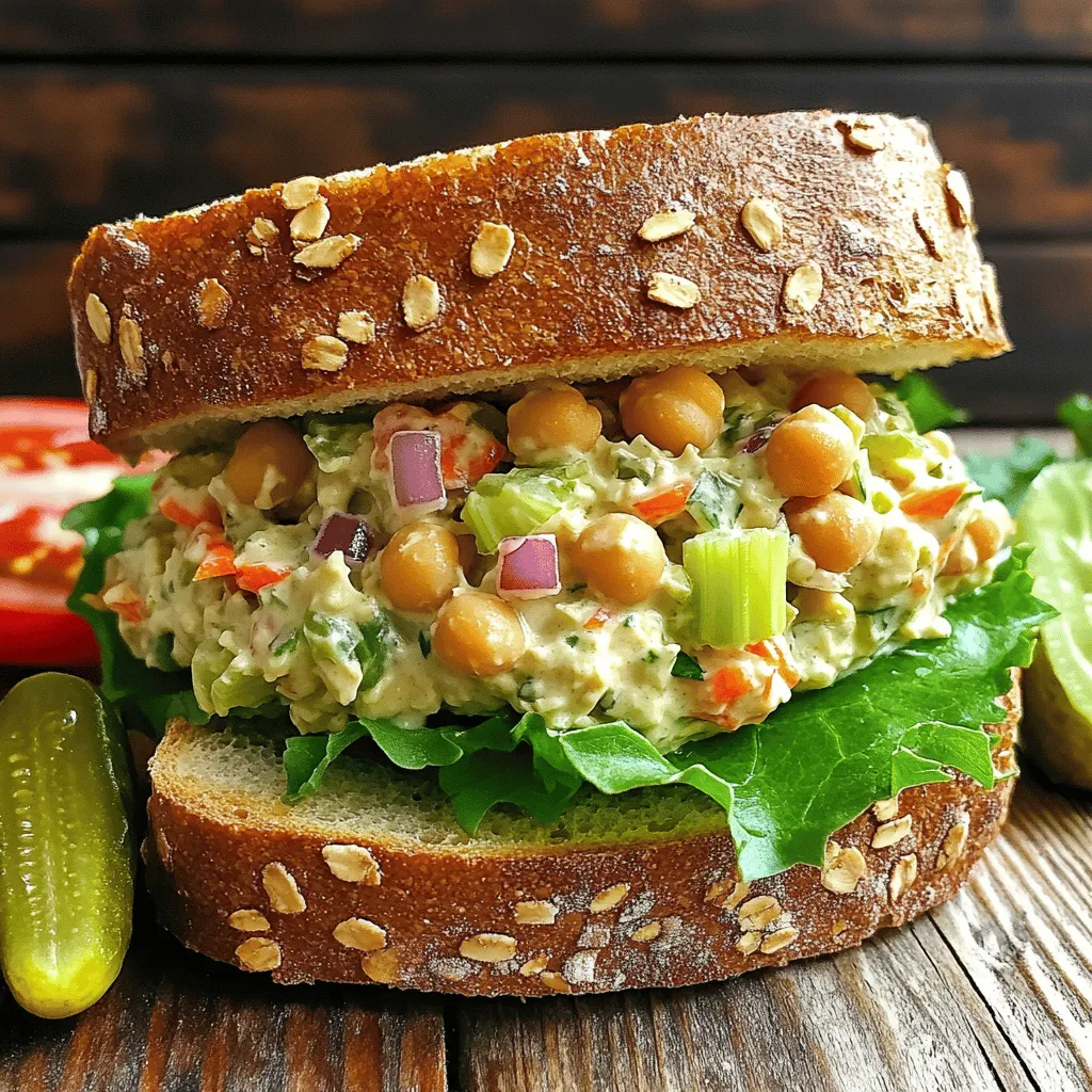 Vegan Chickpea Salad Sandwich Flavorful and Healthy Meal