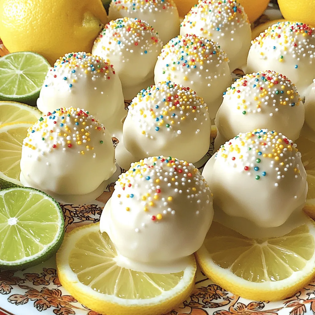Lemon-Lime Sugar Cookie Truffles Delightful Sweet Treat
