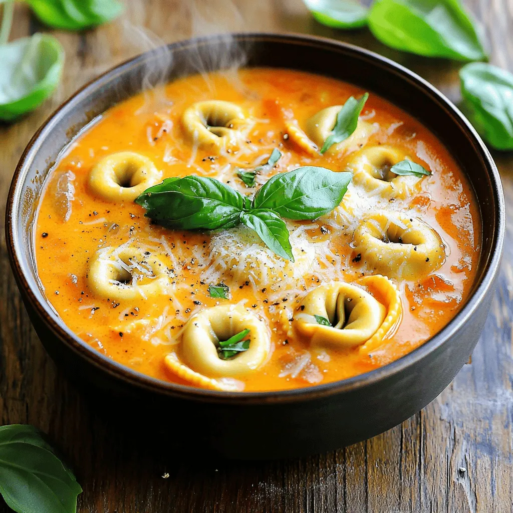 Creamy Tomato Tortellini Soup Flavorful and Easy Meal