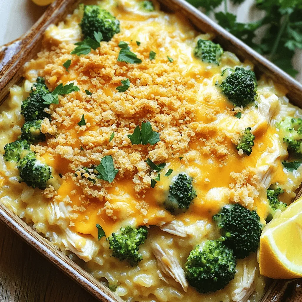 Cheesy Chicken and Rice Casserole Easy Family Meal