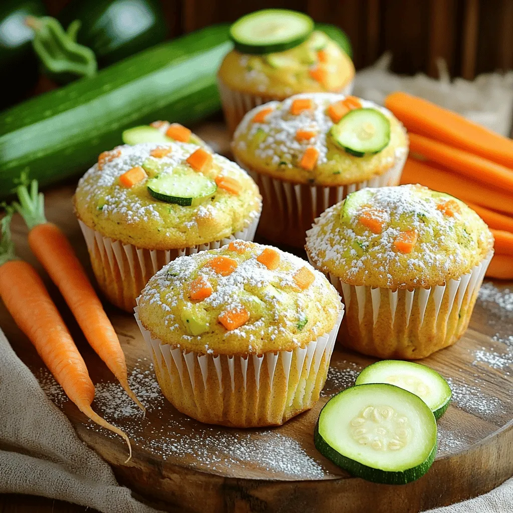 Zucchini Carrot Muffins Tasty and Healthy Snack