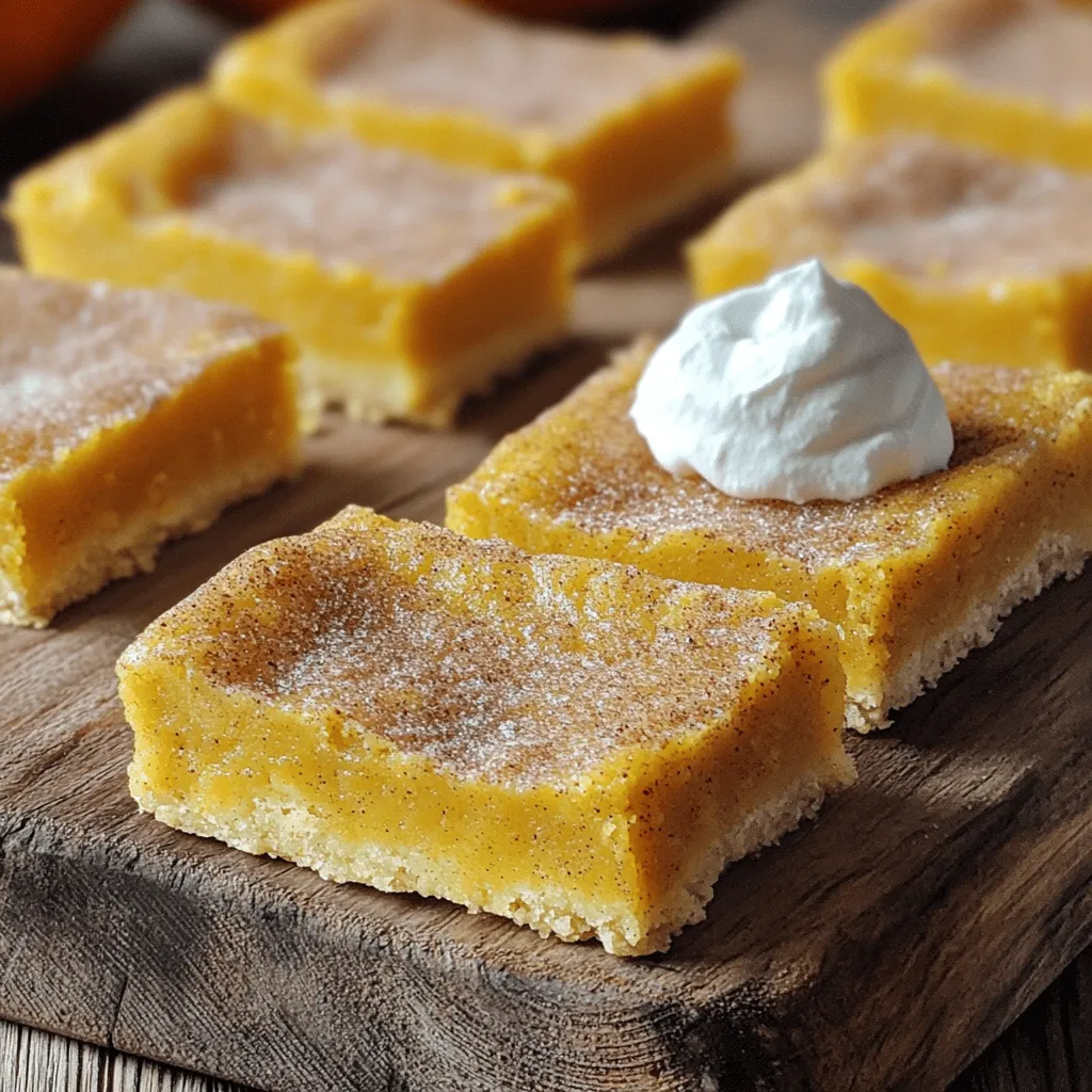 Pumpkin Snickerdoodle Bars Simple and Tasty Treat
