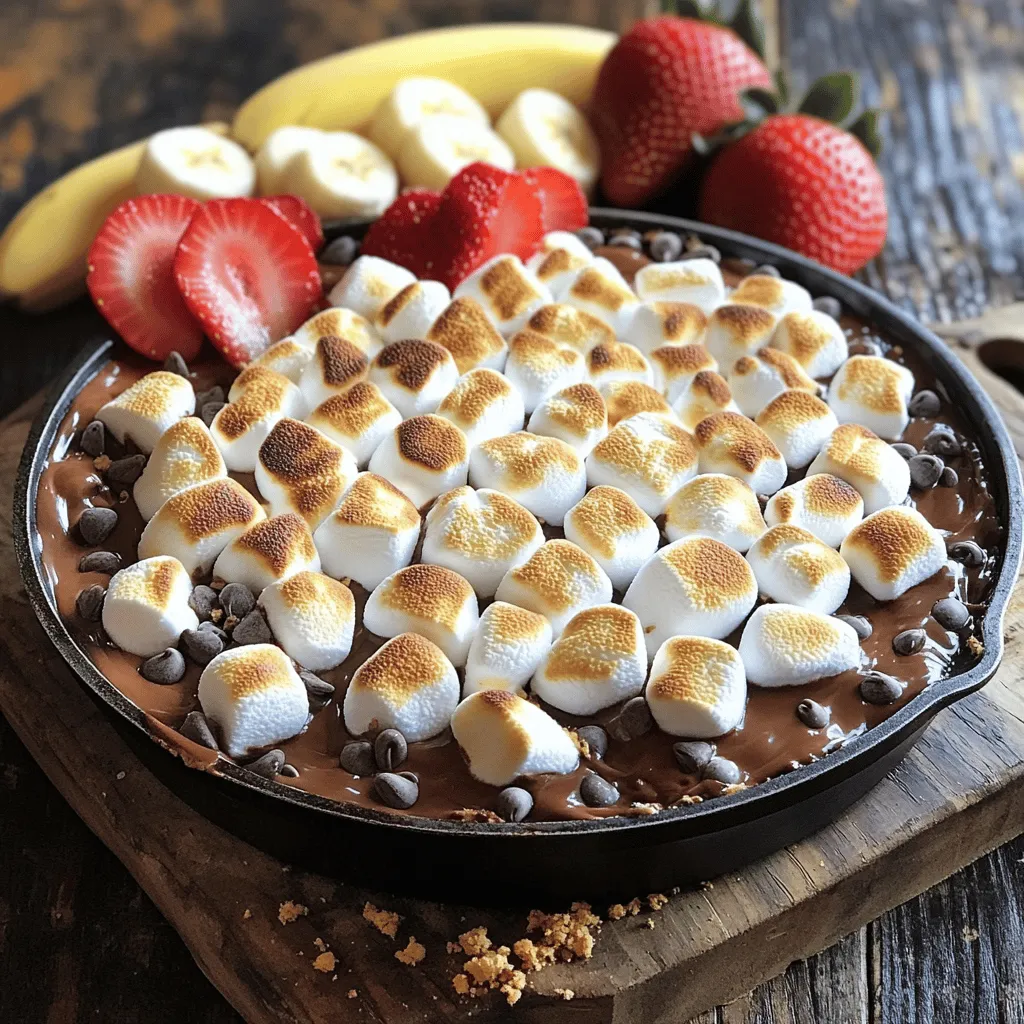 S&#8217;mores Dip with Chocolate and Marshmallows Recipe