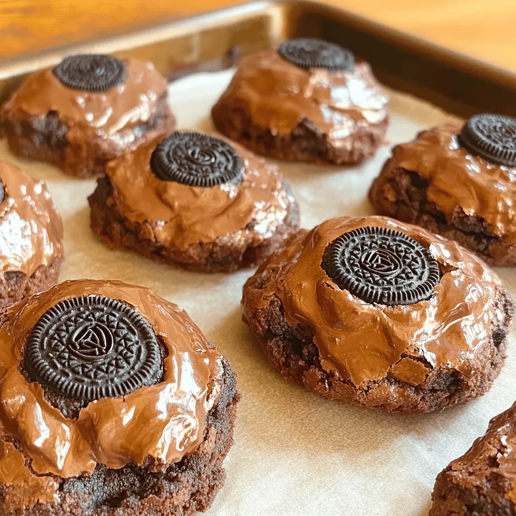 Oreo Stuffed Brownie Cookies Delightful and Easy Treat